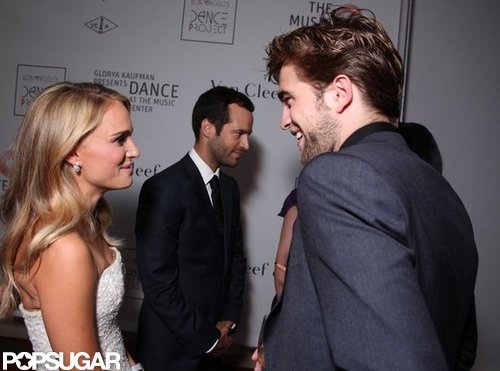 Natalie Portman Debuts Blond Locks at Dinner With Robert Pattinson Natalie Portman Debuts Blond Locks at Dinner With Robert Pattinson