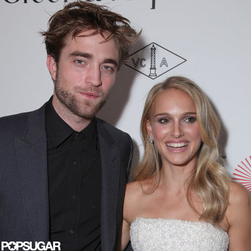Natalie Portman wore a white dress while Robert Pattinson opted for a dark suit.
Natalie Portman wore a white dress while Robert Pattinson opted for a dark suit.