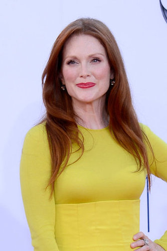 Julianne Moore wore a yellow gown to the Emmy Awards.
Julianne Moore wore a yellow gown to the Emmy Awards.