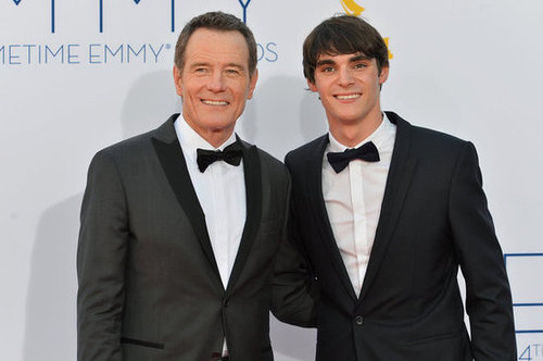 Bryan Cranston posed with RJ Mitte.
Bryan Cranston posed with RJ Mitte.