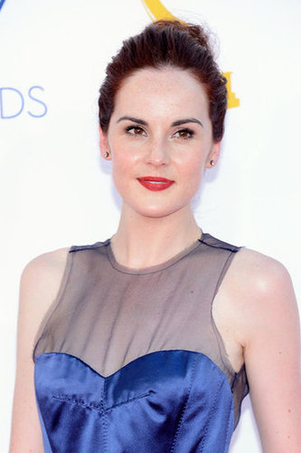 Michelle Dockery wore her hair up for the Emmys.
Michelle Dockery wore her hair up for the Emmys.