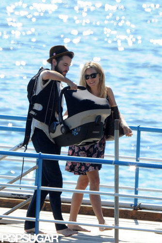 Sienna Miller and Tom Sturridge brought baby Marlowe along on a getaway to Positano.
Sienna Miller and Tom Sturridge brought baby Marlowe along on a getaway to Positano.