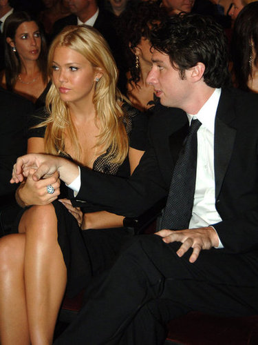 Mandy Moore and Zach Braff held hands during the 2005 award show.
Mandy Moore and Zach Braff held hands during the 2005 award show.
