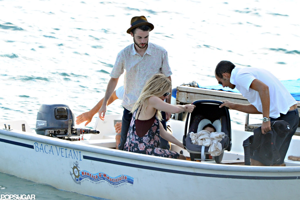 Marlowe Sturridge made the trek to Positano with parents Sienna Miller and Tom Sturridge.
Marlowe Sturridge made the trek to Positano with parents Sienna Miller and Tom Sturridge.
