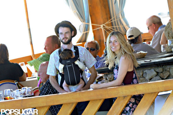 Sienna Miller and Tom Sturridge took baby Marlowe on her first vacation to Positano.
Sienna Miller and Tom Sturridge took baby Marlowe on her first vacation to Positano.