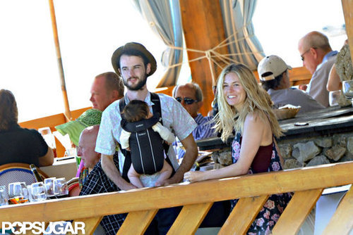 Sienna Miller and Tom Sturridge took baby Marlowe on her first vacation to Positano.
Sienna Miller and Tom Sturridge took baby Marlowe on her first vacation to Positano.