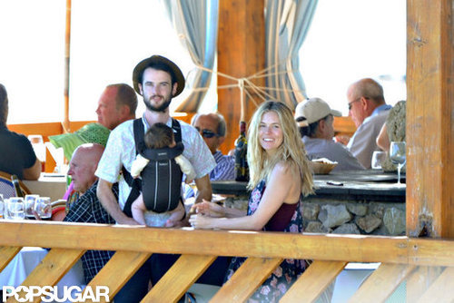 Tom Sturridge held baby Marlowe during a getaway with Sienna Miller to Positano.
Tom Sturridge held baby Marlowe during a getaway with Sienna Miller to Positano.