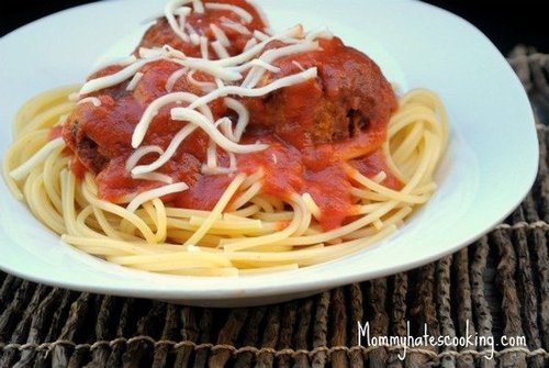 Slow Cooker Turkey Meatballs With Spaghetti Slow Cooker Turkey Meatballs With Spaghetti