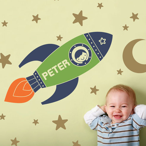 Space-Themed Wall Decals