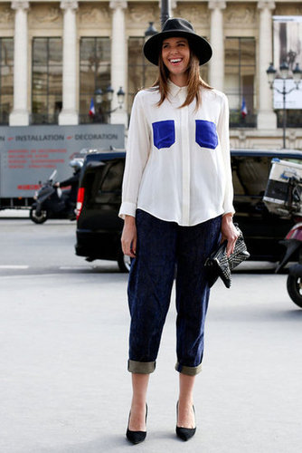 Cheeky pockets upgraded a classic white button-down.
Cheeky pockets upgraded a classic white button-down.