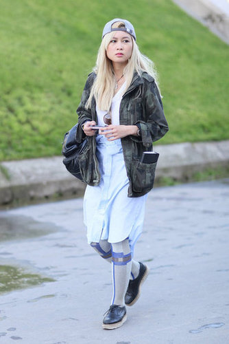 A little '90s grunge went a long way in this look.
A little '90s grunge went a long way in this look.