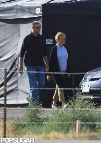 Jennifer Aniston reported to set in New Mexico.
Jennifer Aniston reported to set in New Mexico.