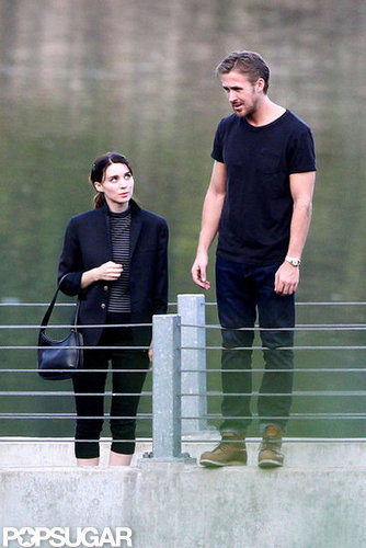Ryan Gosling was on set with Rooney Mara.
Ryan Gosling was on set with Rooney Mara.