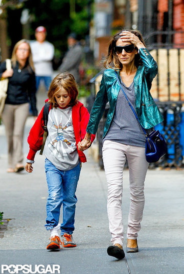 Sarah Jessica Parker and James Wilkie Broderick got back into their school-day routine.
Sarah Jessica Parker and James Wilkie Broderick got back into their school-day routine.