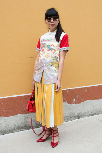 Susie Bubble's sultry studded Valentino pumps inject a mature vibe into her always-eclectic styling.
Source: IMAXtree
Susie Bubble's sultry studded Valentino pumps inject a mature vibe into her always-eclectic styling.
Source: IMAXtree