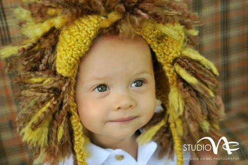 Hand Knit Lion Hat Hand Knit Lion Hat