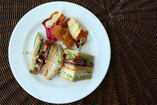Turkey and Bacon Club Sandwich