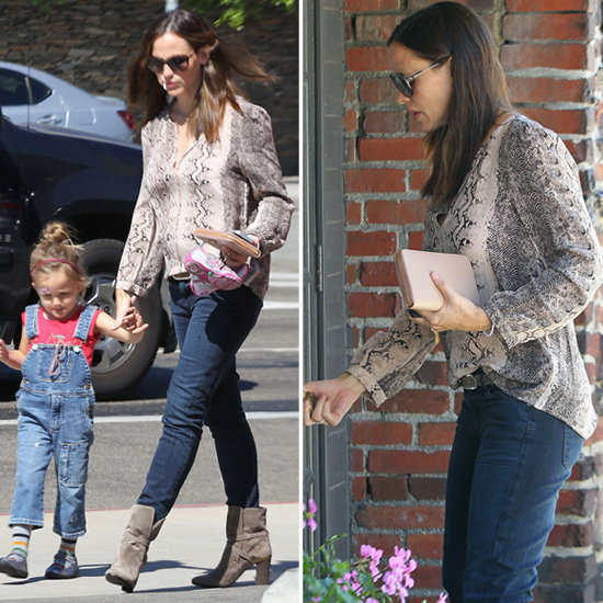 Jennifer Garner's Snake-Print Blouse Jennifer Garner's Snake-Print Blouse