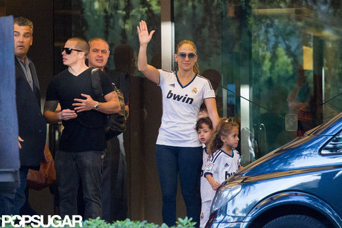 Jennifer Lopez Brings Her Twins For a Sporty Soccer Game Jennifer Lopez Brings Her Twins For a Sporty Soccer Game