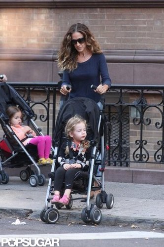 Sarah Jessica Parker pushed Tabitha Broderick in a stroller with Loretta Broderick close behind.
Sarah Jessica Parker pushed Tabitha Broderick in a stroller with Loretta Broderick close behind.