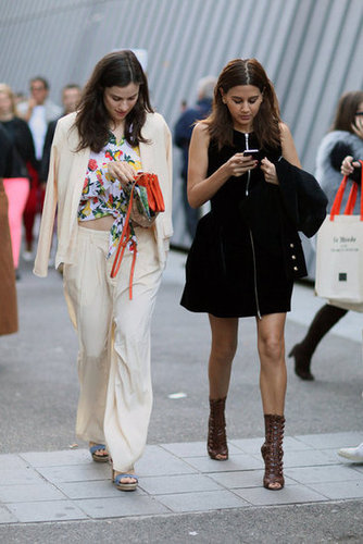 Christine Centenera made the rounds with a white-suit-clad pal, while she stayed chic in a zip-front LBD and lace-up open-toe boots.
Christine Centenera made the rounds with a white-suit-clad pal, while she stayed chic in a zip-front LBD and lace-up open-toe boots.
