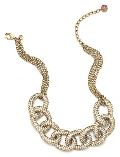 Add some instant sparkle to your outfit with this gold chain link Giuliana Rancic for LOFT Statement Necklace ($70). Twenty-five percent of full-price purchases will go directly to The Breast Cancer Research Foundation
Add some instant sparkle to your outfit with this gold chain link Giuliana Rancic for LOFT Statement Necklace ($70). Twenty-five percent of full-price purchases will go directly to The Breast Cancer Research Foundation