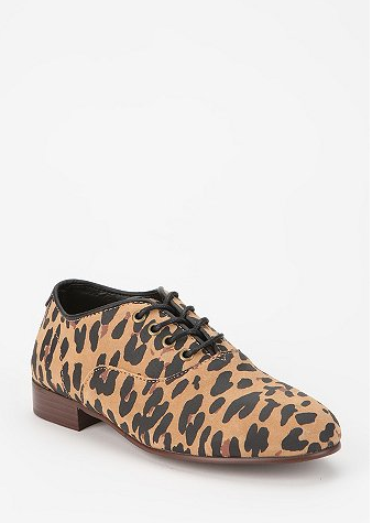 Glamorize even your most casual of looks with Generic Surplus X Obey Leopard-Print Oxfords ($84). A little leopard goes a long way.
Glamorize even your most casual of looks with Generic Surplus X Obey Leopard-Print Oxfords ($84). A little leopard goes a long way.