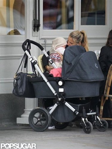 Elsa and India Cuddle Up While Chris Stays in Character Elsa and India Cuddle Up While Chris Stays in Character