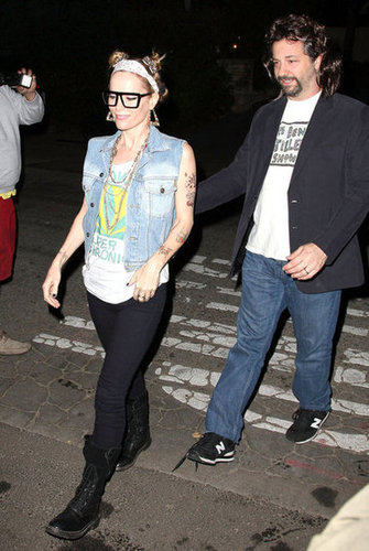 Leslie Mann channeled rapper Kreayshawn in 2011 with husband Judd Apatow.
Leslie Mann channeled rapper Kreayshawn in 2011 with husband Judd Apatow.