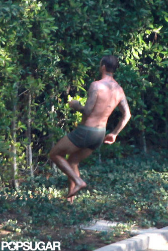 David Beckham Caught Shirtless Shooting a New Underwear Ad! David Beckham Caught Shirtless Shooting a New Underwear Ad!