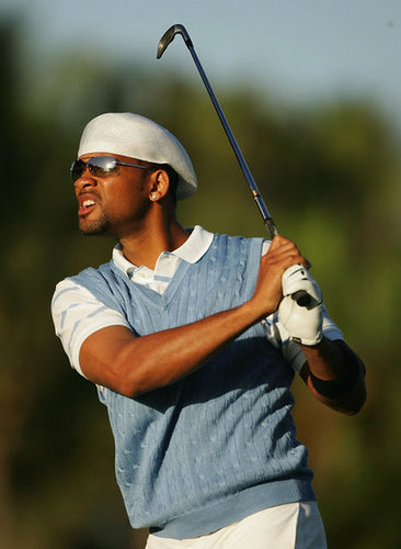 Will Smith checked out his shot at the January 2005 Sony Open in Honolulu, HI.
Will Smith checked out his shot at the January 2005 Sony Open in Honolulu, HI.