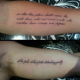 Which Male Celeb Gets A Theodore Roosevelt Quote Tattoo To Match His Fiancée's?