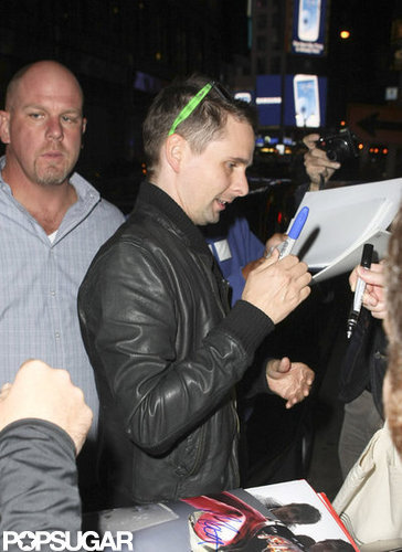 Matthew Bellamy attended an SNL party in NYC after performing on the show.
Matthew Bellamy attended an SNL party in NYC after performing on the show.