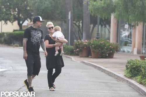 Pink Fits in Some Family Fun Between Intense Workouts Pink Fits in Some Family Fun Between Intense Workouts