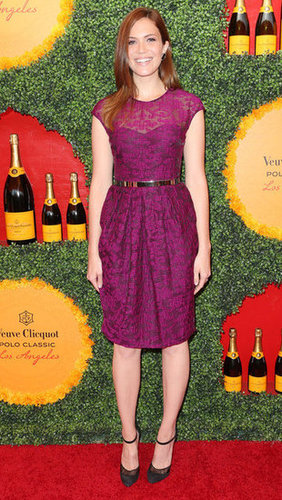 Mandy Moore was the picture of pretty in a textured purple Lela Rose number and ankle-strap Christian Louboutin pumps.
Mandy Moore was the picture of pretty in a textured purple Lela Rose number and ankle-strap Christian Louboutin pumps.