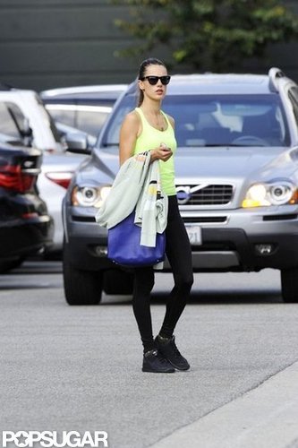 Alessandra Ambrosio and Anja Wear Workout Gear For a Girls' Day Alessandra Ambrosio and Anja Wear Workout Gear For a Girls' Day