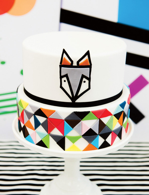 Modern Geometric Cake Modern Geometric Cake