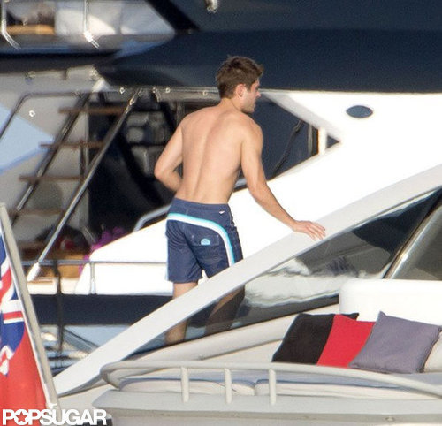 Zac Efron hung out on a yacht in Saint-Tropez to celebrate Fourth of July 2012.
Zac Efron hung out on a yacht in Saint-Tropez to celebrate Fourth of July 2012.