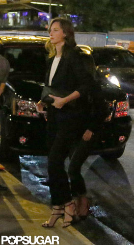 Christy Turlington wore black to Gwyneth's NYC party.
Christy Turlington wore black to Gwyneth's NYC party.