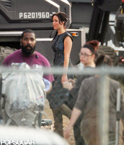 Jennifer Lawrence stepped out on set in Atlanta.
Jennifer Lawrence stepped out on set in Atlanta.