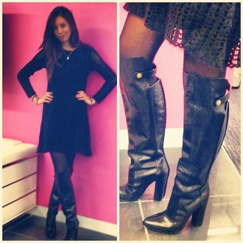 Associate Editor Marisa Tom tried on a killer pair of knee-high Alexander Wang boots.
Associate Editor Marisa Tom tried on a killer pair of knee-high Alexander Wang boots.