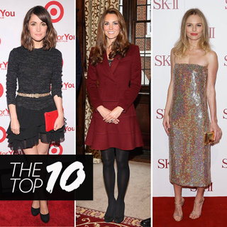 Top Ten Best Dressed Celebrity Looks This Week: Alexa Chung, Kate Middleton, Kate Bosworth, Alessandra, Rose Byrne & More