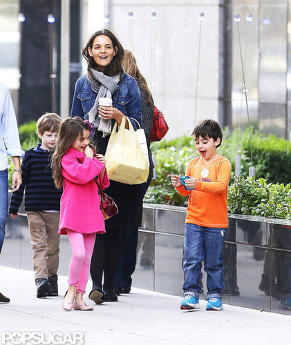 Katie Holmes and Suri Cruise went out for a walk in NYC.
Katie Holmes and Suri Cruise went out for a walk in NYC.