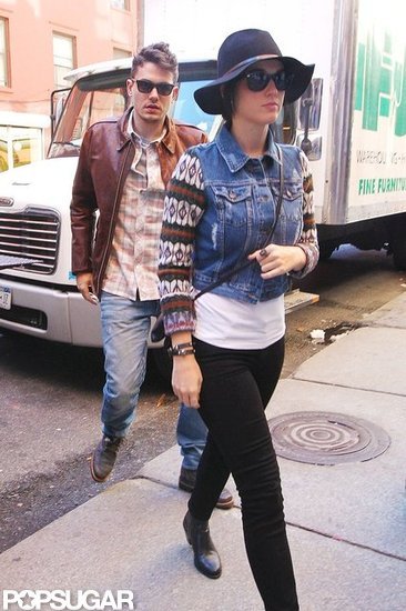 Katy Perry and John Mayer headed to a restaurant. Katy Perry and John Mayer headed to a restaurant.