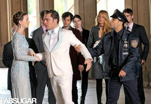 Spotted: Blair Waldorf Is a Blushing Bride — Take Two — in Elie Saab Spotted: Blair Waldorf Is a Blushing Bride — Take Two — in Elie Saab