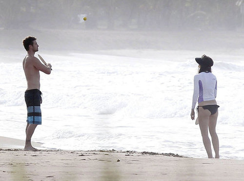 Justin Timberlake and Jessica Biel hit the beach in Puerto Rico to play paddleball in July 2012.
Justin Timberlake and Jessica Biel hit the beach in Puerto Rico to play paddleball in July 2012.