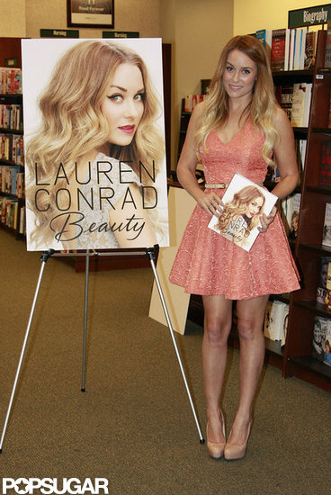 Lauren Conrad posed with her book at Barnes & Noble.
Lauren Conrad posed with her book at Barnes & Noble.