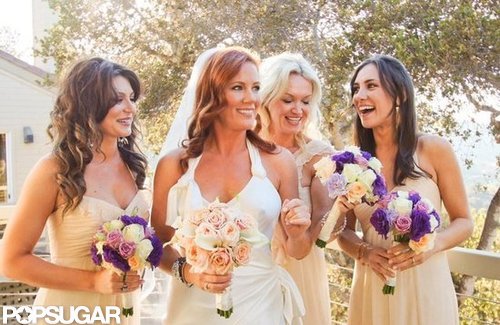 Elisa Donovan posed with her bridesmaids on her wedding day.
Photos courtesy Scott Robert
Elisa Donovan posed with her bridesmaids on her wedding day.
Photos courtesy Scott Robert