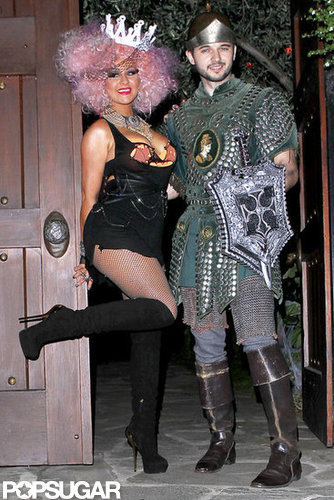Christina Aguilera and her boyfriend Matthew Rutler headed to a Halloween party in LA Saturday night.
Christina Aguilera and her boyfriend Matthew Rutler headed to a Halloween party in LA Saturday night.