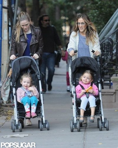SJP Mixes Up Her Morning With James Wilkie and the Twins SJP Mixes Up Her Morning With James Wilkie and the Twins